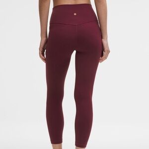 NWOT! Lululemon Align 25” Burgundy Leggings